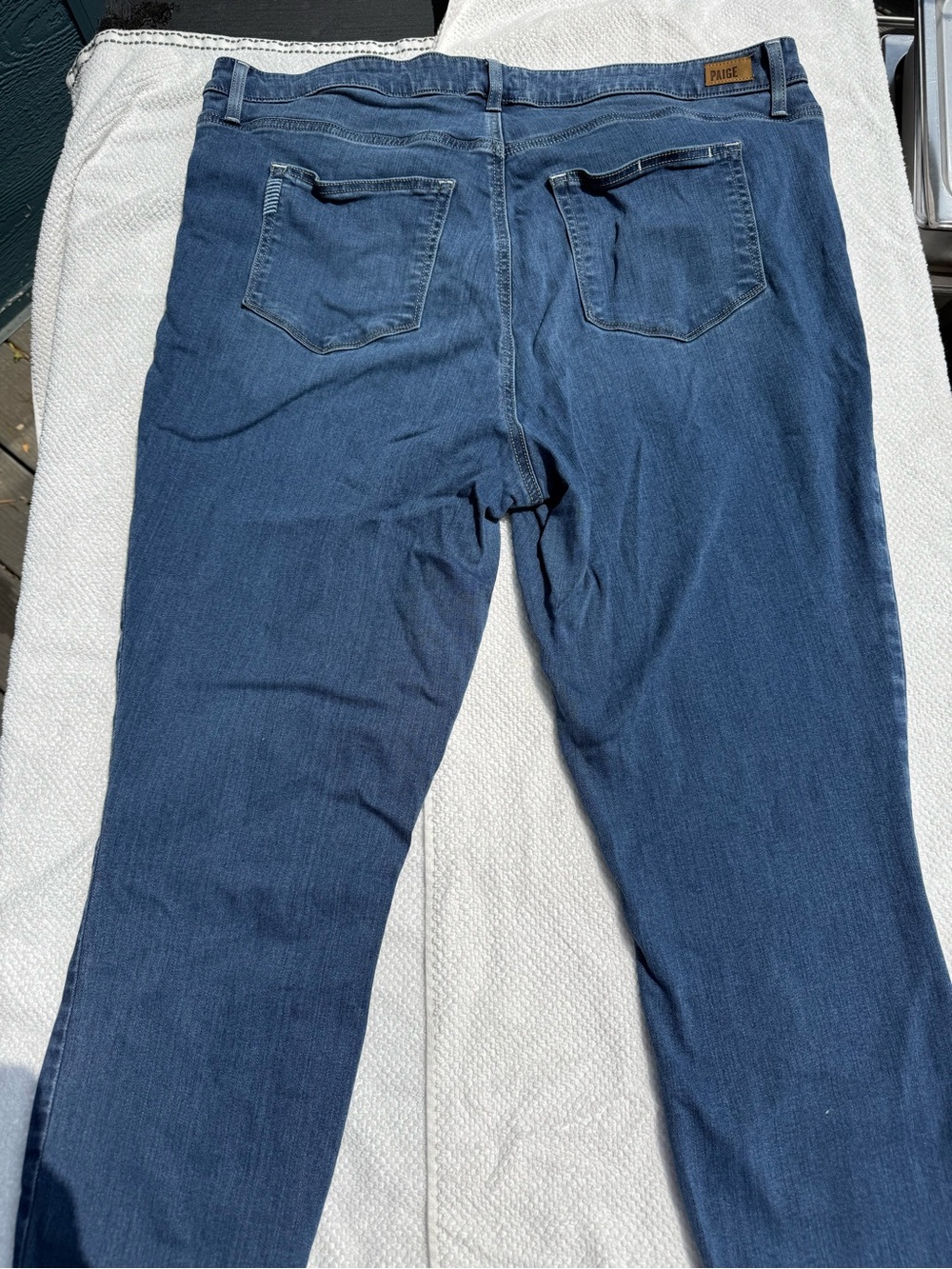 PAIGE Indigo Straight Leg Denim Jeans